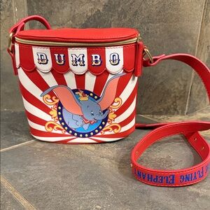 Danielle Nicole Red and White Dumbo Crossbody Bag